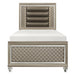 Youth Loudon Twin Platform Bed in Champagne Metallic B1515T-1* - U&U Home Budget Furniture (Carteret, NJ)