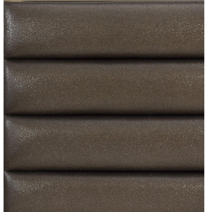 Loudon Queen Platform with Storage Bed in Champagne Metallic 1515-1* - U&U Home Budget Furniture (Carteret, NJ)