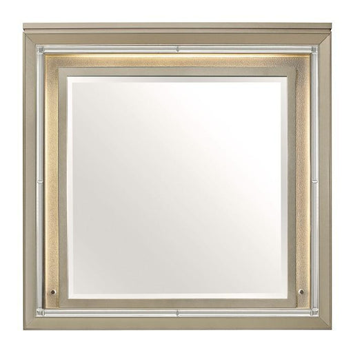 Youth Loudon Mirror in Champagne Metallic B1515-6 - U&U Home Budget Furniture (Carteret, NJ)