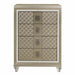 Youth Loudon 4 Drawer Chest in Champagne Metallic B1515-9 - U&U Home Budget Furniture (Carteret, NJ)