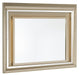 Loudon Mirror with LED Lighting in Champagne Metallic 1515-6 - U&U Home Budget Furniture (Carteret, NJ)