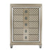 Loudon 5 Drawer Chest in Champagne Metallic 1515-9 - U&U Home Budget Furniture (Carteret, NJ)