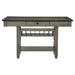 Granby Counter Height Dining Table in Coffee and Antique Gray 5627GY-36* - U&U Home Budget Furniture (Carteret, NJ)