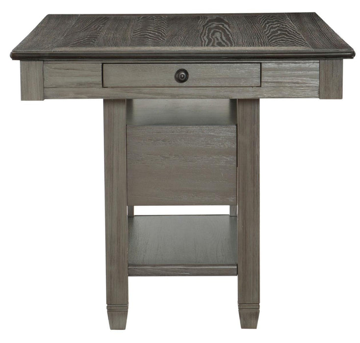 Granby Counter Height Dining Table in Coffee and Antique Gray 5627GY-36* - U&U Home Budget Furniture (Carteret, NJ)