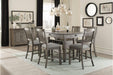 Granby Server in Coffee and Antique Gray 5627GY-40 - U&U Home Budget Furniture (Carteret, NJ)