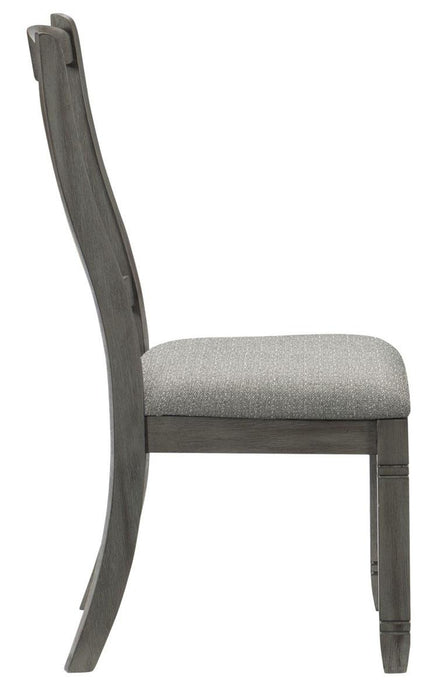 Granby Side Chair in Antique Gray (Set of 2) - U&U Home Budget Furniture (Carteret, NJ)