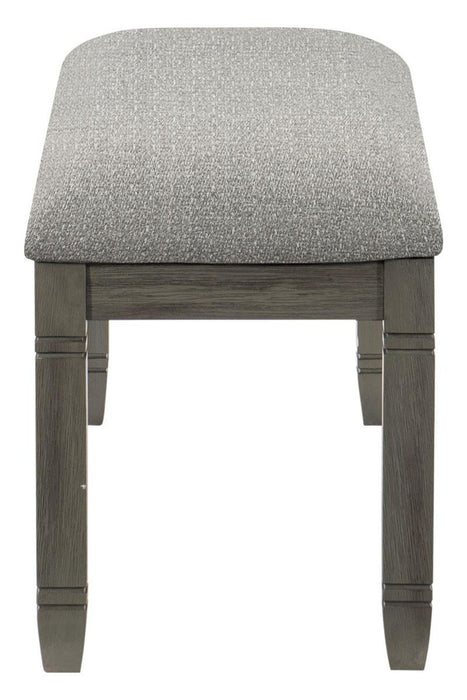 Granby Bench in Antique Gray 5627GY-13 - U&U Home Budget Furniture (Carteret, NJ)