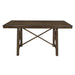 Levittown Counter Height Table in Brown 5757-36 - U&U Home Budget Furniture (Carteret, NJ)