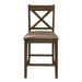 Levittown Counter Height Chair in Brown (Set of 2) - U&U Home Budget Furniture (Carteret, NJ)