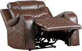 Putnam Swivel Glider Reclining Chair in Brown 9405BR-1 - U&U Home Budget Furniture (Carteret, NJ)