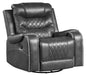 Putnam Swivel Glider Reclining Chair in Gray 9405GY-1 - U&U Home Budget Furniture (Carteret, NJ)
