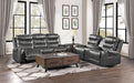 Putnam Power Double Reclining Loveseat in Gray 9405GY-2PW - U&U Home Budget Furniture (Carteret, NJ)