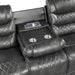 Putnam Double Reclining Sofa with Drop-Down in Gray 9405GY-3 - U&U Home Budget Furniture (Carteret, NJ)