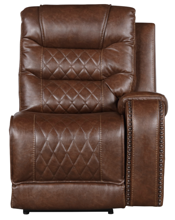 Putnam Power Right Side Reclining Chair with USB Port in Brown 9405BR-RRPW - U&U Home Budget Furniture (Carteret, NJ)