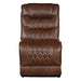 Putnam Armless Chair in Brown 9405BR-AC - U&U Home Budget Furniture (Carteret, NJ)