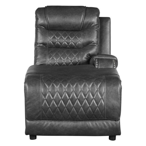 Putnam Power Right Side Reclining Chaise with USB Port in Gray 9405GY-RCPW - U&U Home Budget Furniture (Carteret, NJ)