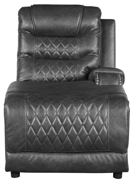 Putnam Power Right Side Reclining Chaise with USB Port in Gray 9405GY-RCPW - U&U Home Budget Furniture (Carteret, NJ)