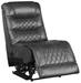 Putnam Power Armless Reclining Chair in Gray 9405GY-ARPW - U&U Home Budget Furniture (Carteret, NJ)