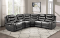 Putnam Console with Receptacles and USB Port in Gray 9405GY-CN - U&U Home Budget Furniture (Carteret, NJ)