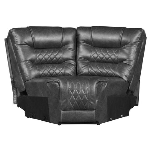 Putnam Corner Seat in Gray 9405GY-CR - U&U Home Budget Furniture (Carteret, NJ)