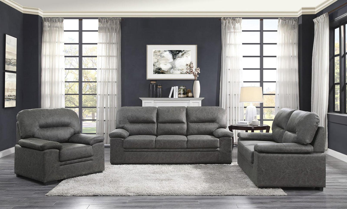 Michigan Sofa in Dark Gray 9407DG-3 - U&U Home Budget Furniture (Carteret, NJ)