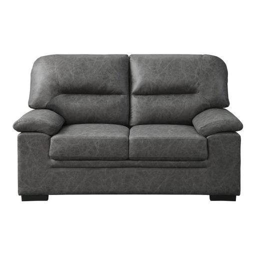 Michigan Loveseat in Dark Gray 9407DG-2 - U&U Home Budget Furniture (Carteret, NJ)
