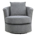 Morelia Swivel Chair in Dark Gray 9468DG-1 - U&U Home Budget Furniture (Carteret, NJ)