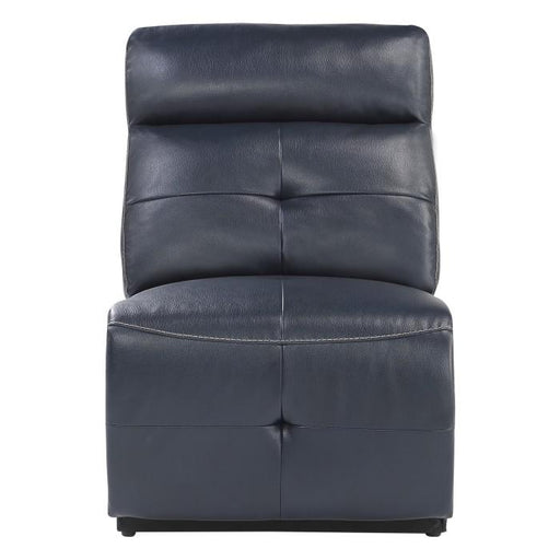 Avenue Armless Chair in Navy 9469NVB-AC - U&U Home Budget Furniture (Carteret, NJ)