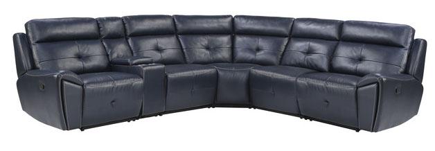Avenue Armless Chair in Navy 9469NVB-AC - U&U Home Budget Furniture (Carteret, NJ)