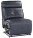 Avenue Armless Reclining Chair in Navy 9469NVB-AR - U&U Home Budget Furniture (Carteret, NJ)