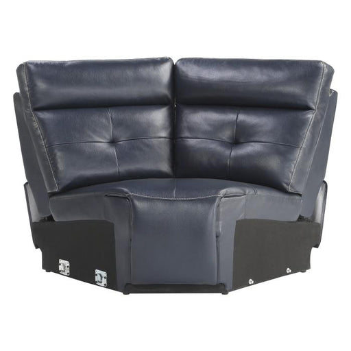 Avenue Corner Seat in Navy 9469NVB-CR - U&U Home Budget Furniture (Carteret, NJ)