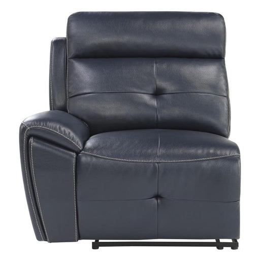 Avenue Left Side Reclining Chair in Navy 9469NVB-LR - U&U Home Budget Furniture (Carteret, NJ)
