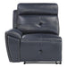 Avenue Left Side Reclining Chair in Navy 9469NVB-LR - U&U Home Budget Furniture (Carteret, NJ)