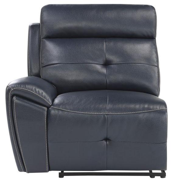 Avenue Left Side Reclining Chair in Navy 9469NVB-LR - U&U Home Budget Furniture (Carteret, NJ)