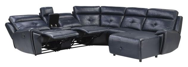 Avenue Right Side Chaise in Navy 9469NVB-RC - U&U Home Budget Furniture (Carteret, NJ)