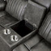 Centeroak Double Reclining Loveseat in Gray 9479BRG-2 - U&U Home Budget Furniture (Carteret, NJ)