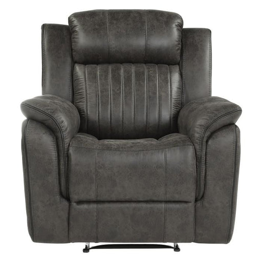 Centeroak Reclining Chair in Gray 9479BRG-1 - U&U Home Budget Furniture (Carteret, NJ)