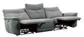 Tesoro Power Double Reclining Sofa w/ Power Headrests in Dark Gray - U&U Home Budget Furniture (Carteret, NJ)