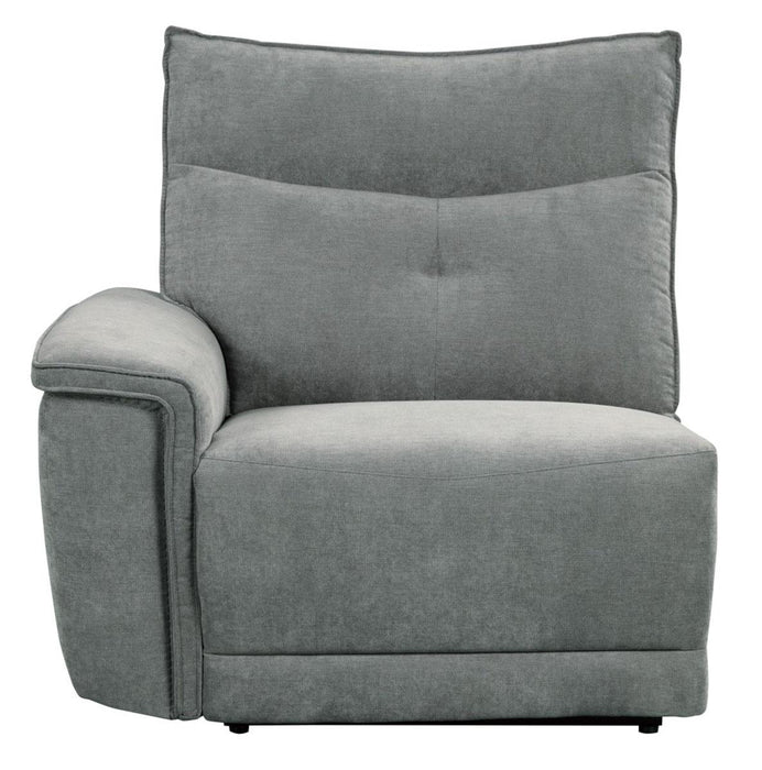 Tesoro Power Double Reclining Sofa w/ Power Headrests in Dark Gray - U&U Home Budget Furniture (Carteret, NJ)