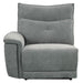 Tesoro Power Double Reclining Sofa w/ Power Headrests in Dark Gray - U&U Home Budget Furniture (Carteret, NJ)