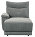 Tesoro Left Side Chaise in Dark Gray 9509DG-5L - U&U Home Budget Furniture (Carteret, NJ)