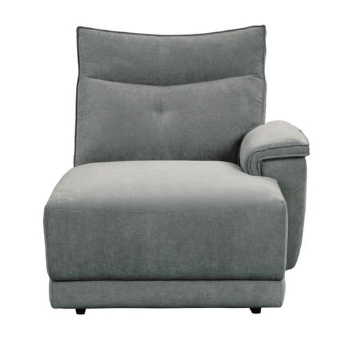 Tesoro Right Side Chaise in Dark Gray 9509DG-5R - U&U Home Budget Furniture (Carteret, NJ)