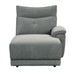 Tesoro Right Side Chaise in Dark Gray 9509DG-5R - U&U Home Budget Furniture (Carteret, NJ)