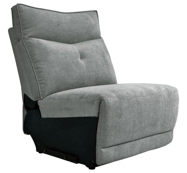 Tesoro Armless Chair in Dark Gray 9509DG-AC - U&U Home Budget Furniture (Carteret, NJ)