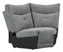 Tesoro Corner Seat in Dark Gray 9509DG-CR - U&U Home Budget Furniture (Carteret, NJ)