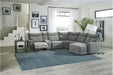 Tesoro Corner Seat in Dark Gray 9509DG-CR - U&U Home Budget Furniture (Carteret, NJ)