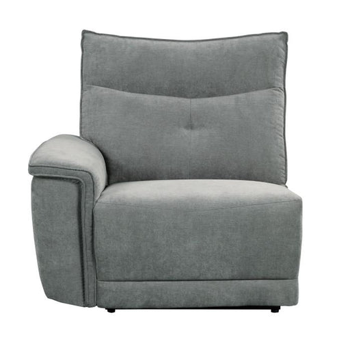 Tesoro Power Left Side Reclining Chair in Dark Gray 9509DG-LRPWH - U&U Home Budget Furniture (Carteret, NJ)