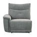 Tesoro Power Left Side Reclining Chair in Dark Gray 9509DG-LRPWH - U&U Home Budget Furniture (Carteret, NJ)
