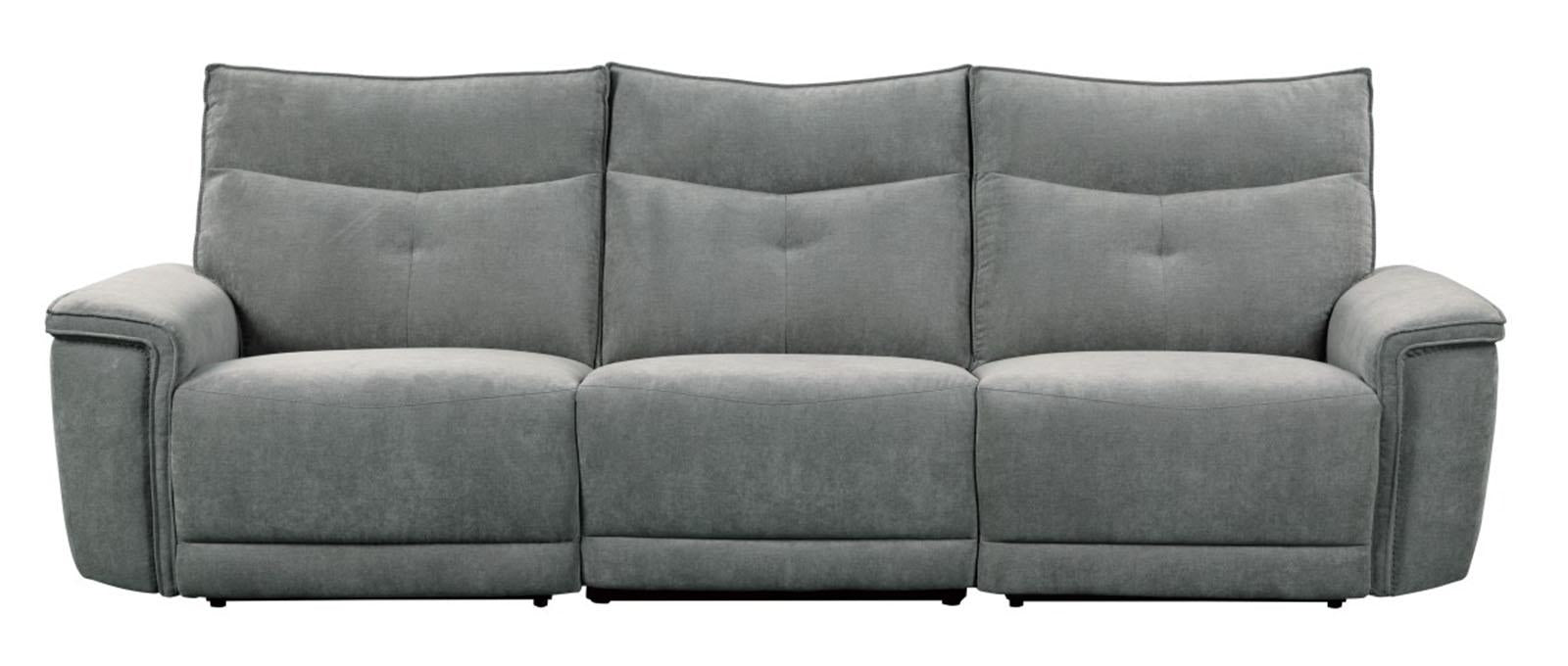 Tesoro Power Left Side Reclining Chair in Dark Gray 9509DG-LRPWH - U&U Home Budget Furniture (Carteret, NJ)