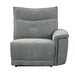 Tesoro Right Side Reclining Chair in Dark Gray 9509DG-RR - U&U Home Budget Furniture (Carteret, NJ)